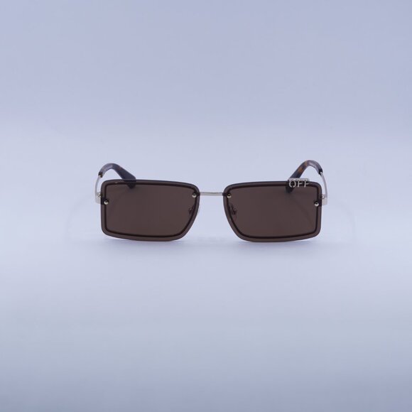 ?️New Off-White OERI13N TAMPA 7664 Sunglasses - Gold Frame, Brown Lenses main image 9